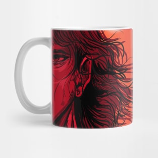 Cool manga face man design Mug